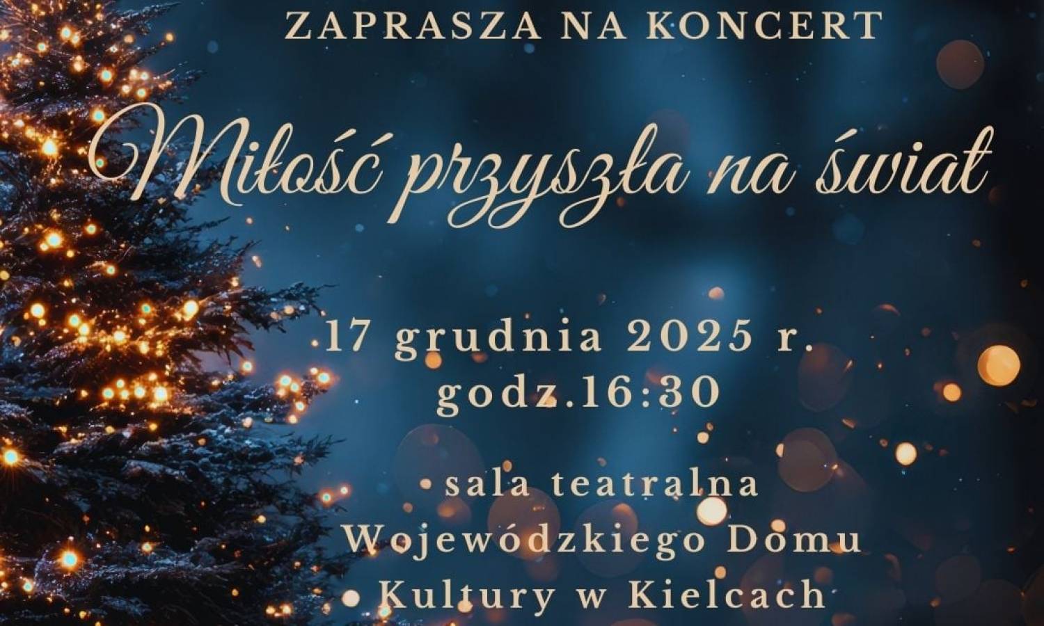 Zapraszamy na Koncert Wigilijny